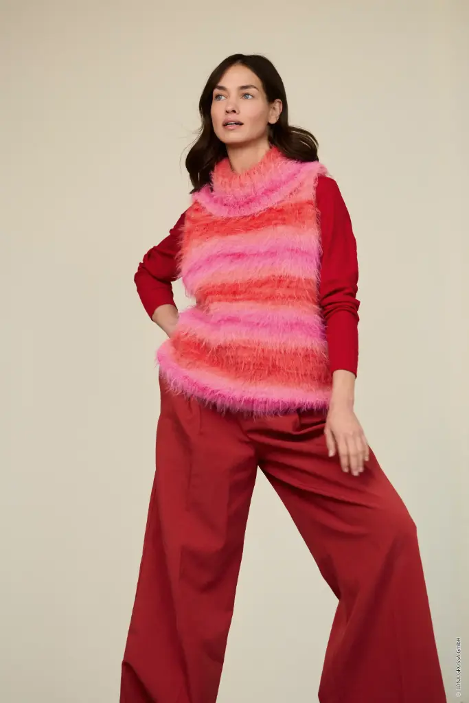 Debardeur met grote kraag in Basta Mista | Lana Grossa