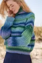 Top Down trui met fantasiemotief en raglanmouwen in Cool Wool Big Color 