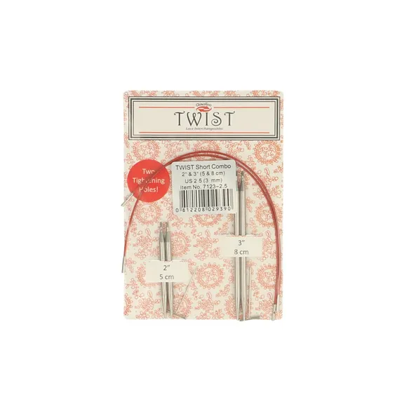 Twist lace short combo pack 5+8cm 3.00mm | ChiaoGoo