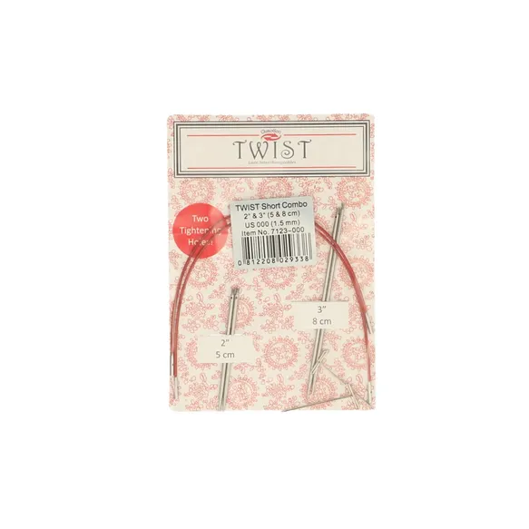 Twist lace short combo pack 5+8cm 1.50mm | ChiaoGoo