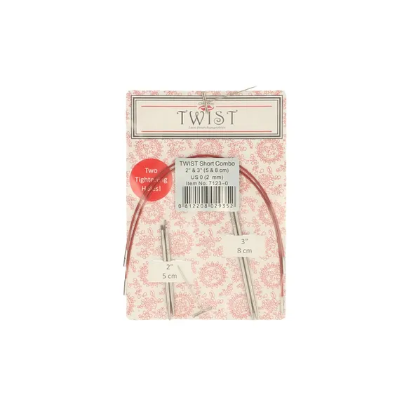 Twist lace short combo pack 5+8cm 2.00mm | ChiaoGoo