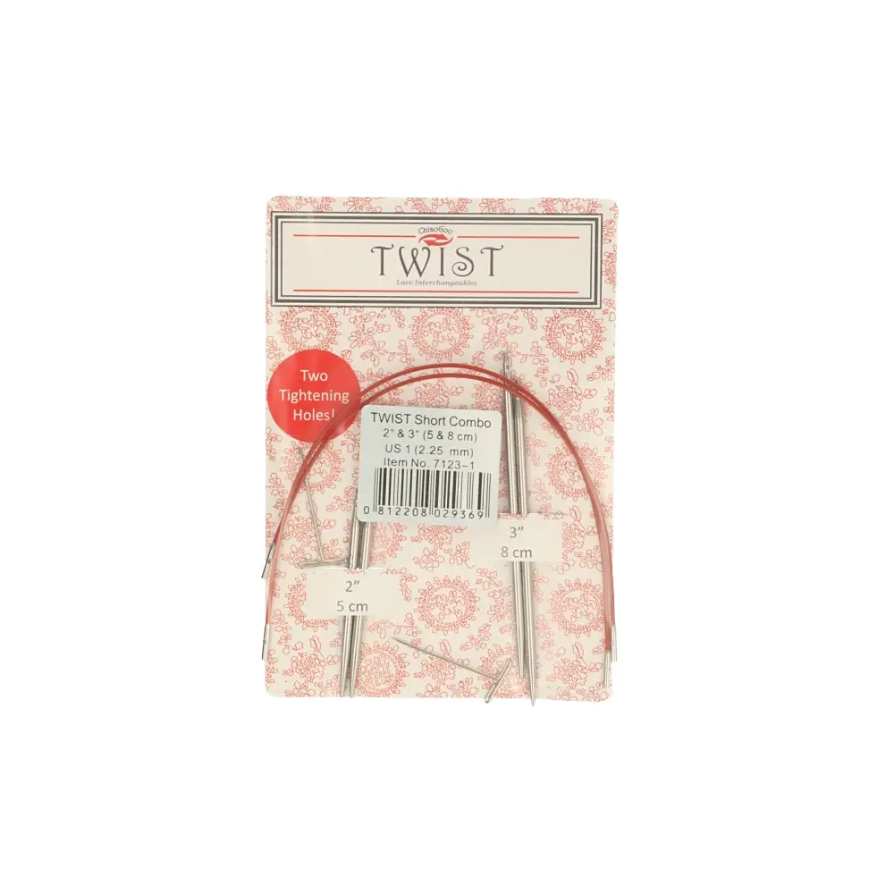 Twist lace short combo pack 5+8cm 2.25mm | ChiaoGoo