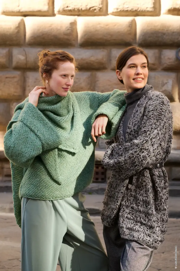 Vest met lange steken in Alta Moda Alpaca, Setasuri & Cosmo | Lana Grossa