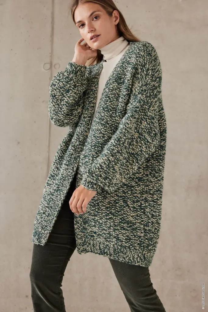 Halflange vest in Brigitte 2 | Lana Grossa