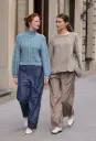 Raglantrui met kabelmotief in pofmouwen in Alta Moda Alpaca | Lana Grossa