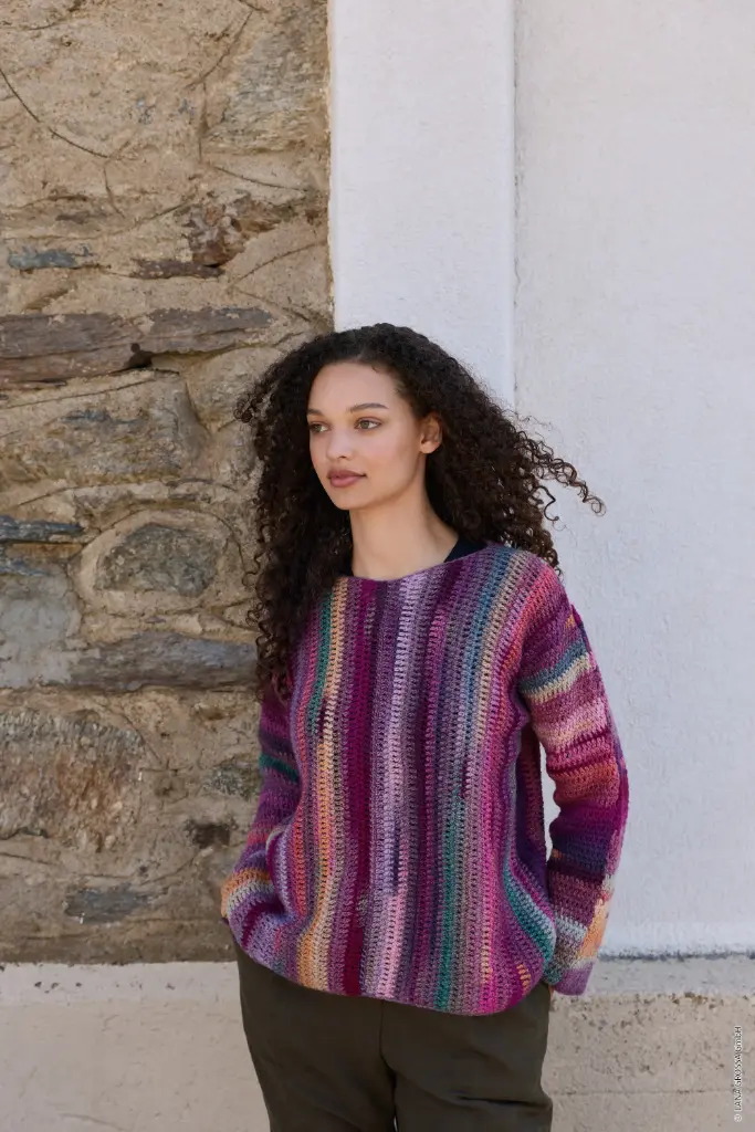 Dwarsgehaakte trui In Gomitolo Intenso | Lana Grossa