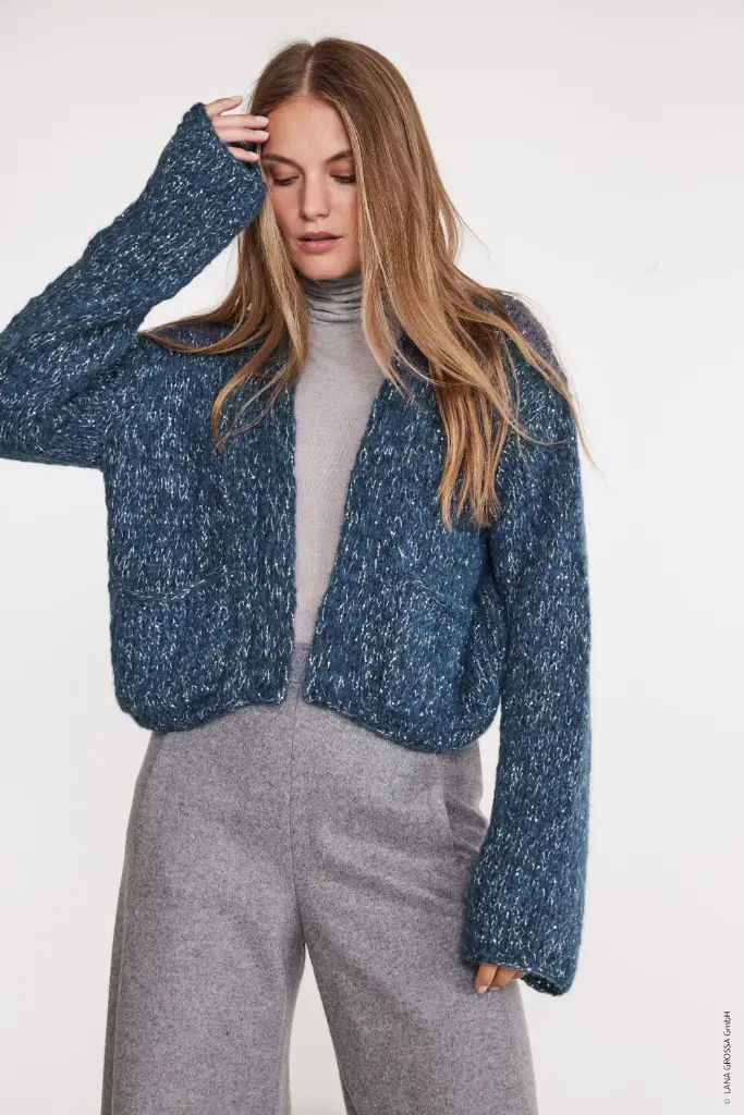 Korte vest in Alpaca Air & Glamour | Lana Grossa