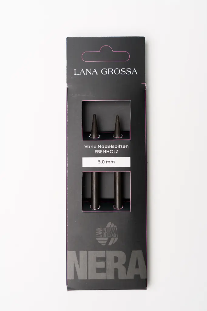 Breinaaldpunten Vario Nera - ebbenhout -  4,0mm | Lana Grossa
