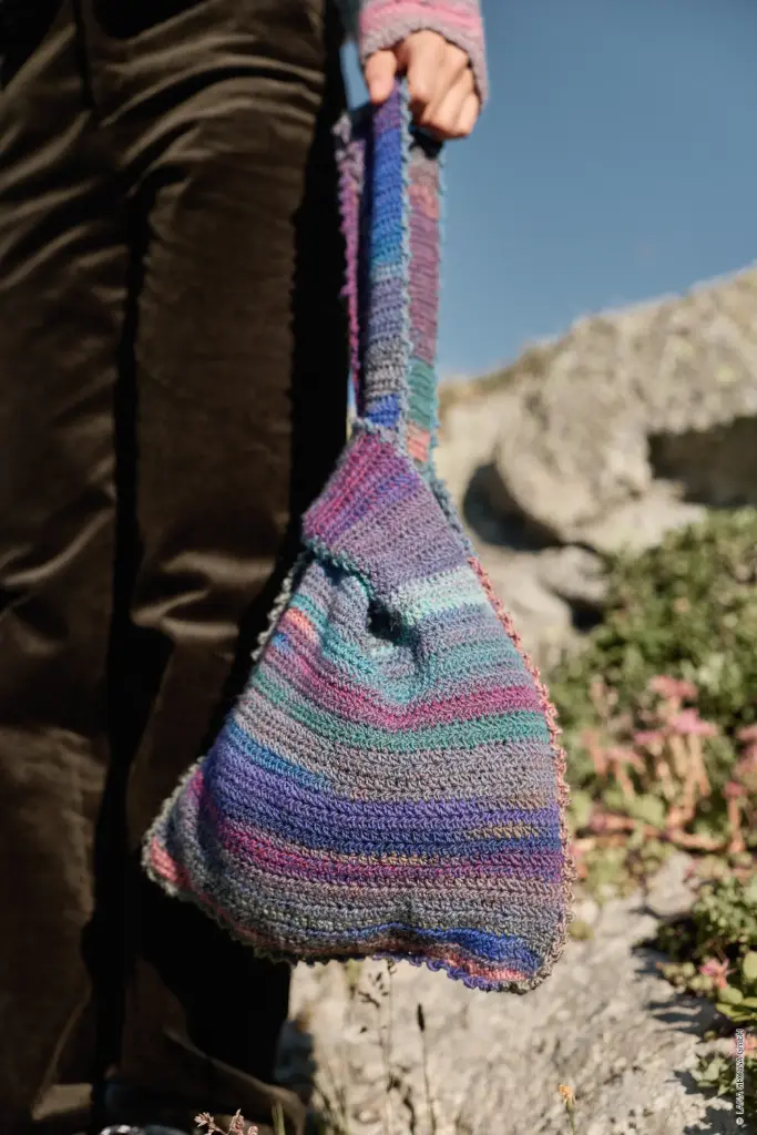 Gehaakte tas in Gomitolo Intenso | Lana Grossa