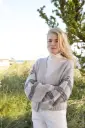 Vest met fantasiestrepen en v-hals in Silkhair, Cool Wool & Merino Superiore | Lana Grossa