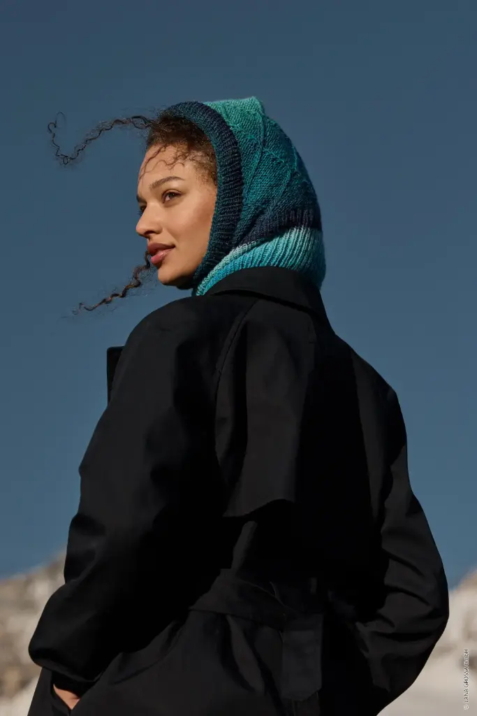 Sjaalmuts in Gomitolo Fumo | Lana Grossa