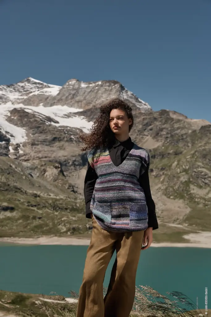 Debardeur met zakken in Gomitolo Intenso | Lana Grossa