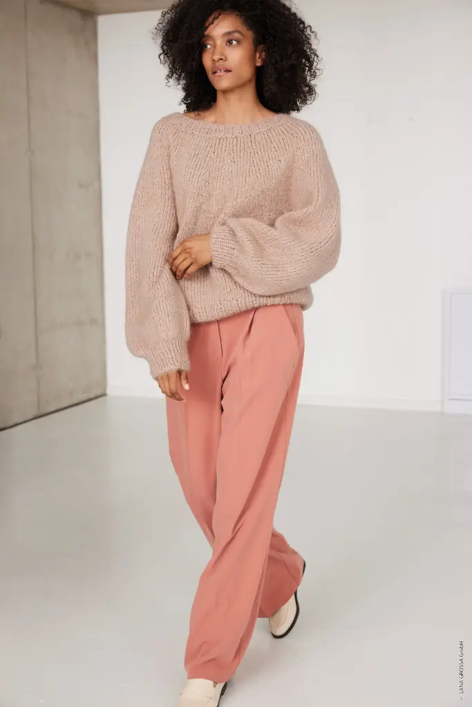 Top Down trui in Mohair di Gio & Glamour | Lana Grossa