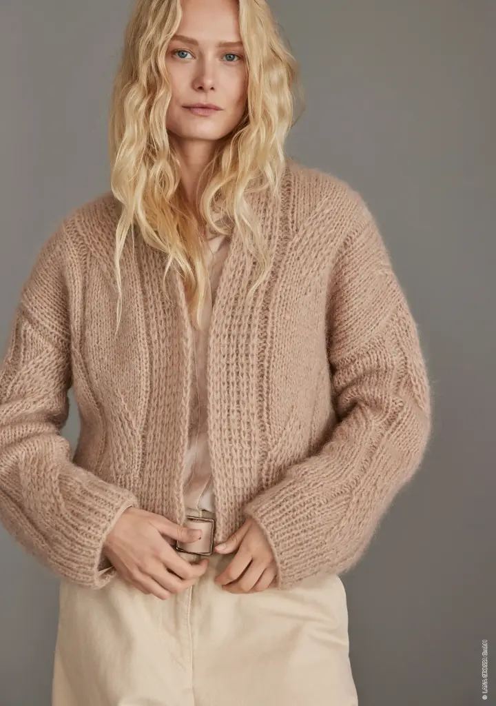 Korte vest in Mohair di Gio | Lana Grossa