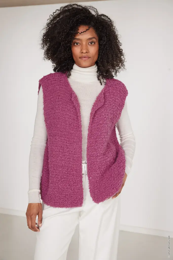Mouwloos vest in Orsetto | Lana Grossa