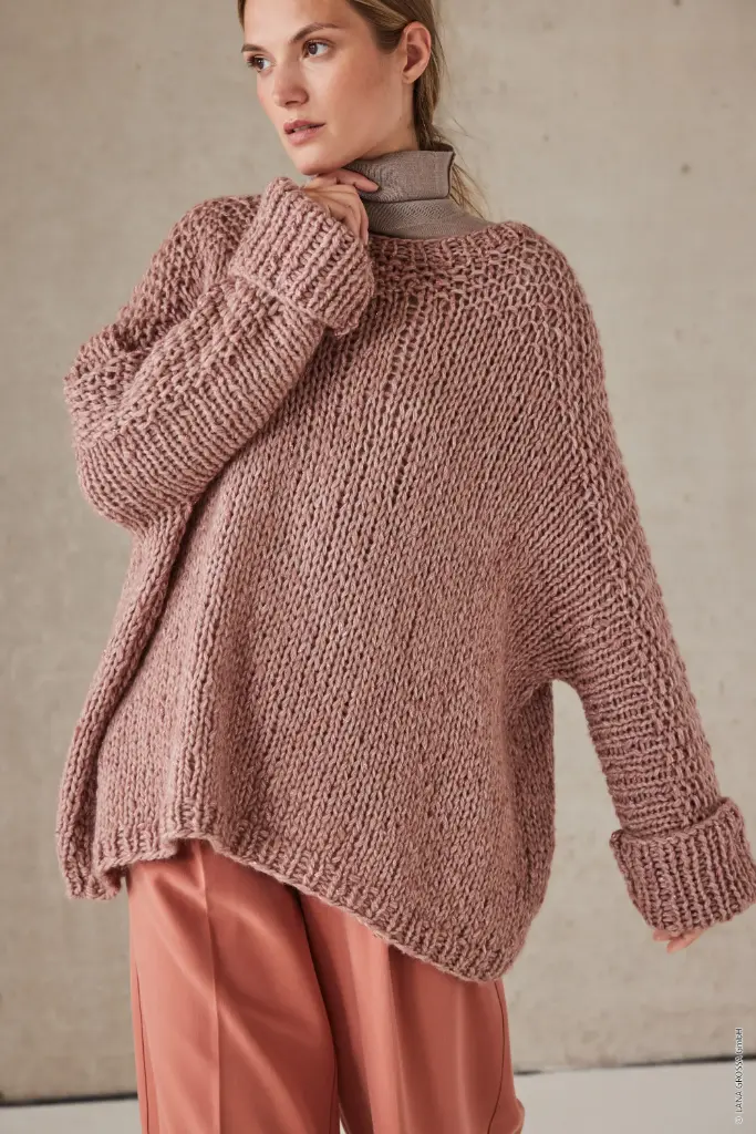 Oversized trui in Luccida | Lana Grossa