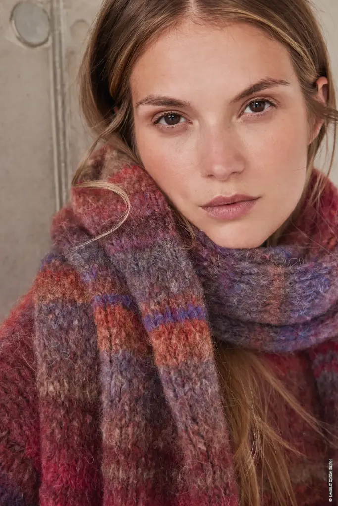 Sjaal in Gigante Multi | Lana Grossa