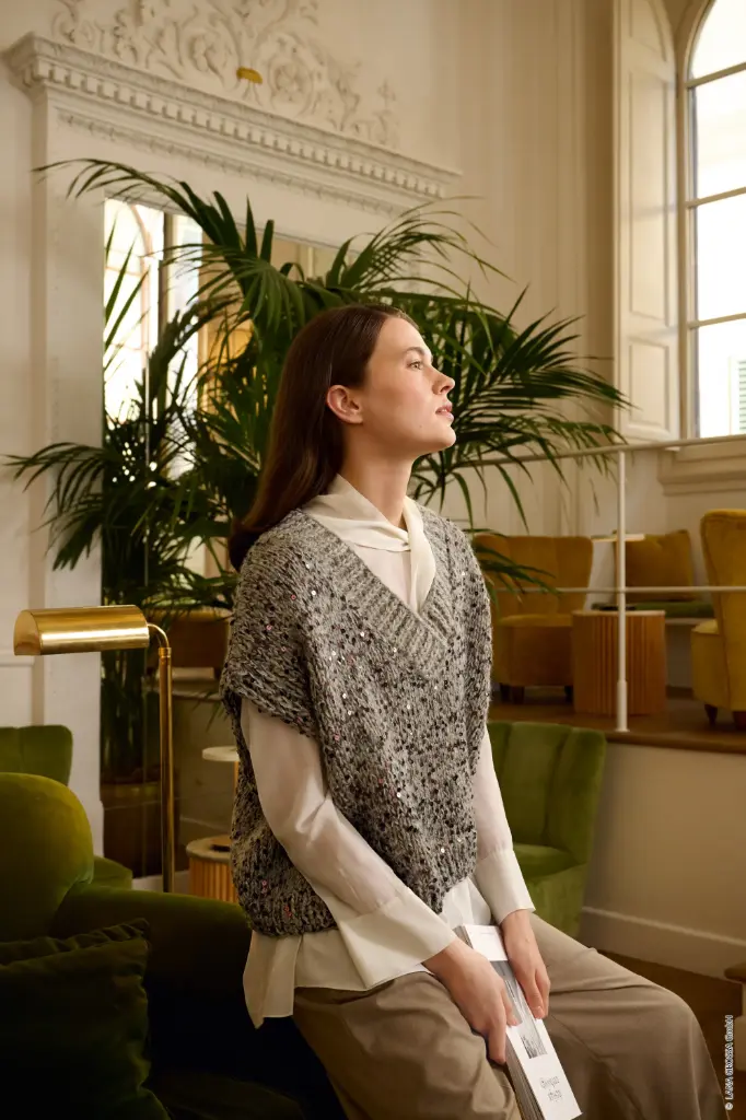 Debardeur met v-hals in Alta Moda Cashmere 16, Setasuri & Cosmo | Lana Grossa