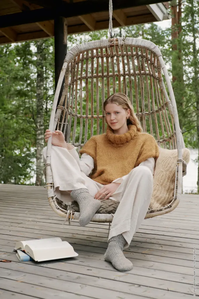 Debardeur met rolkraag in Brigitte 2 en Brigitte 3 | Lana Grossa