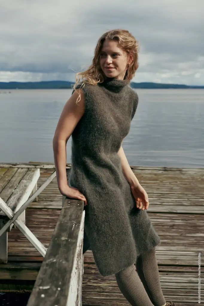 Mouwloze jurk in Brigitte 3 | Lana Grossa