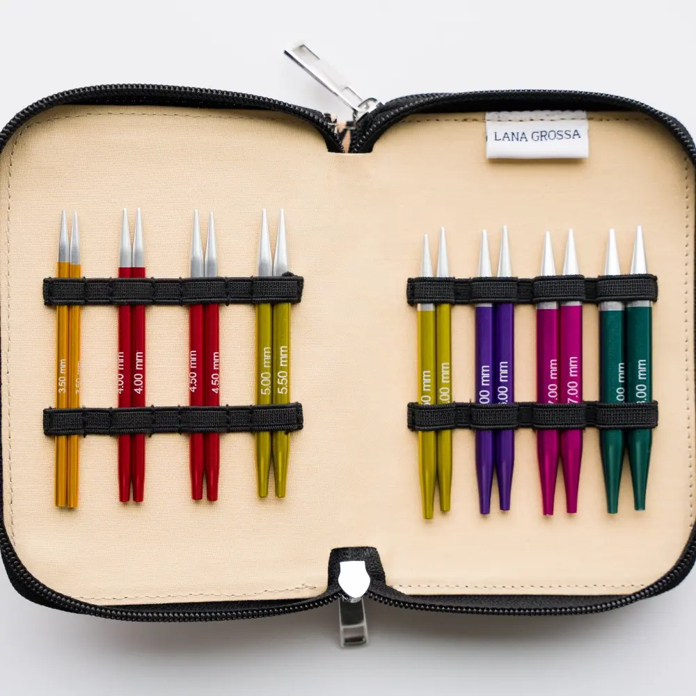 Ronbreinaalden Set (Kort) Rainbow | Lana Grossa