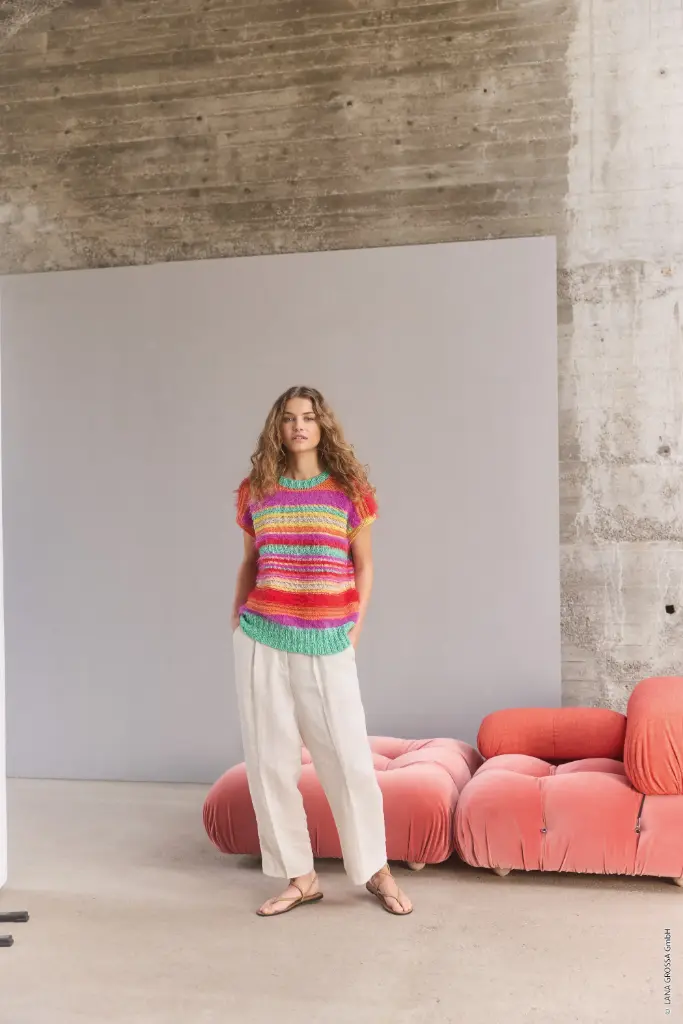 Los truitje zonder mouwen in Basta, Bottoni & Summer Softness | Lana Grossa