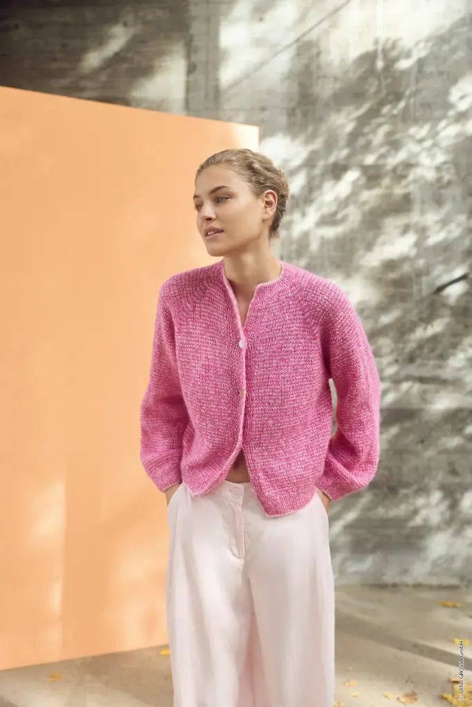 Topdown Vest met raglanmouwen in Setasuri | Lana Grossa