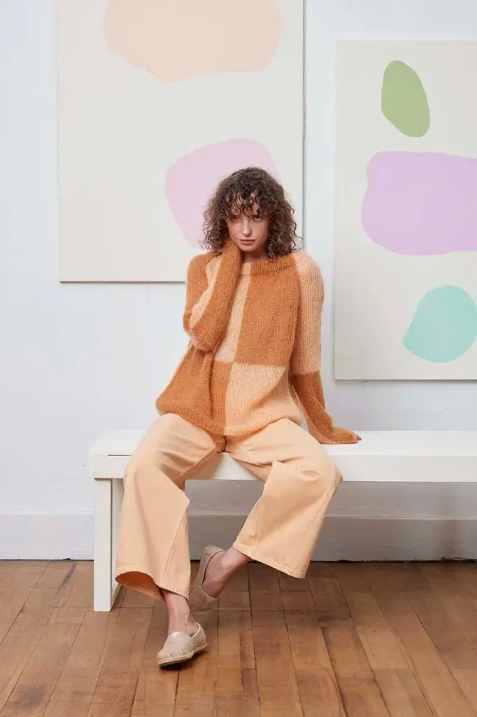 Trui met raglanmouwen in Mohair Luxe | Lang Yarns