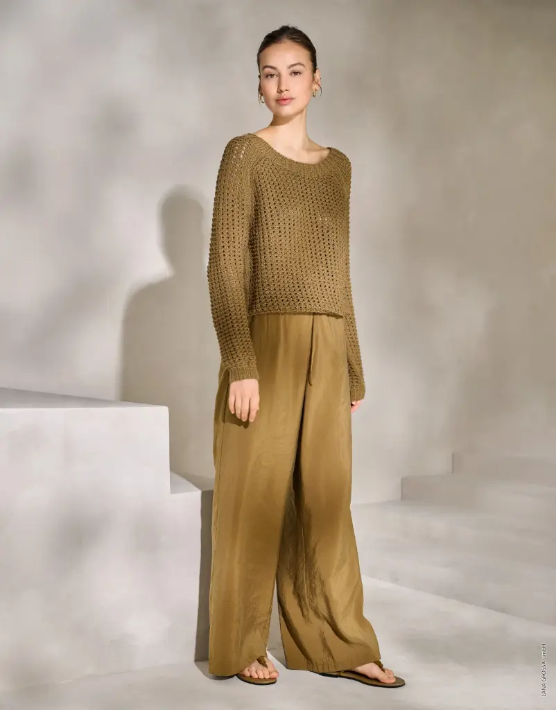 Top Down Debardeur met schoudermotief in Alta Moda Cotolana | Lana Grossa