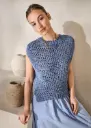 Topje met fantasiesteek in Tessera | Lana Grossa