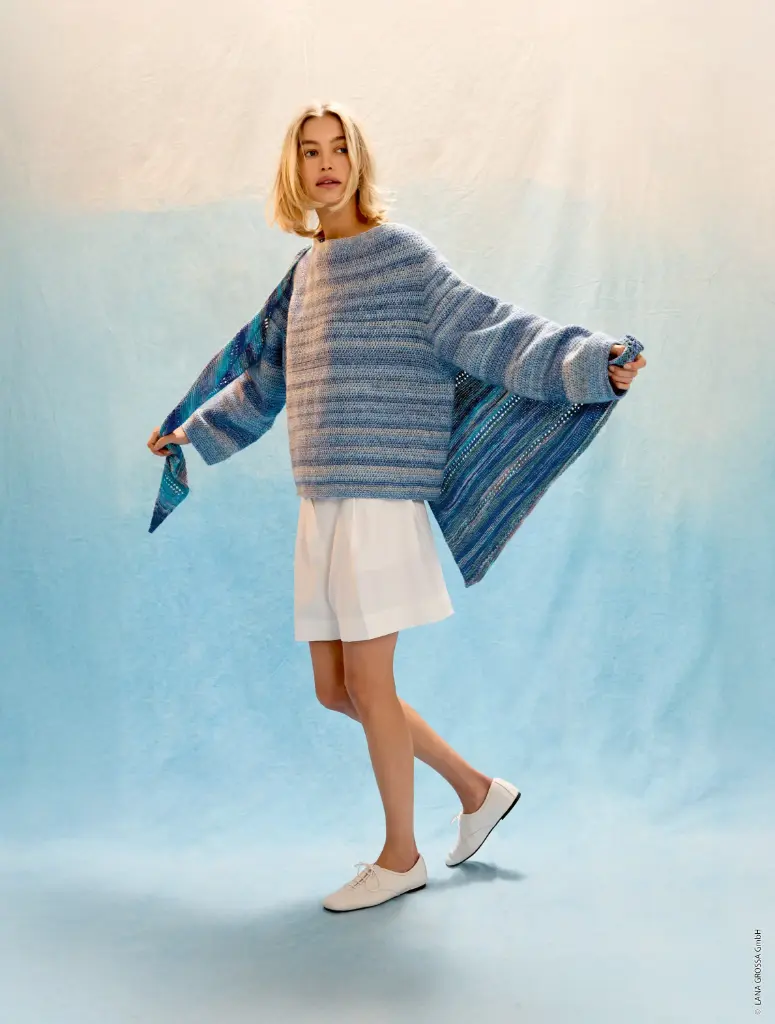 Gehaakt Top Down truitje in Gomitolo Mambo | Lana Grossa (kopie) (kopie)