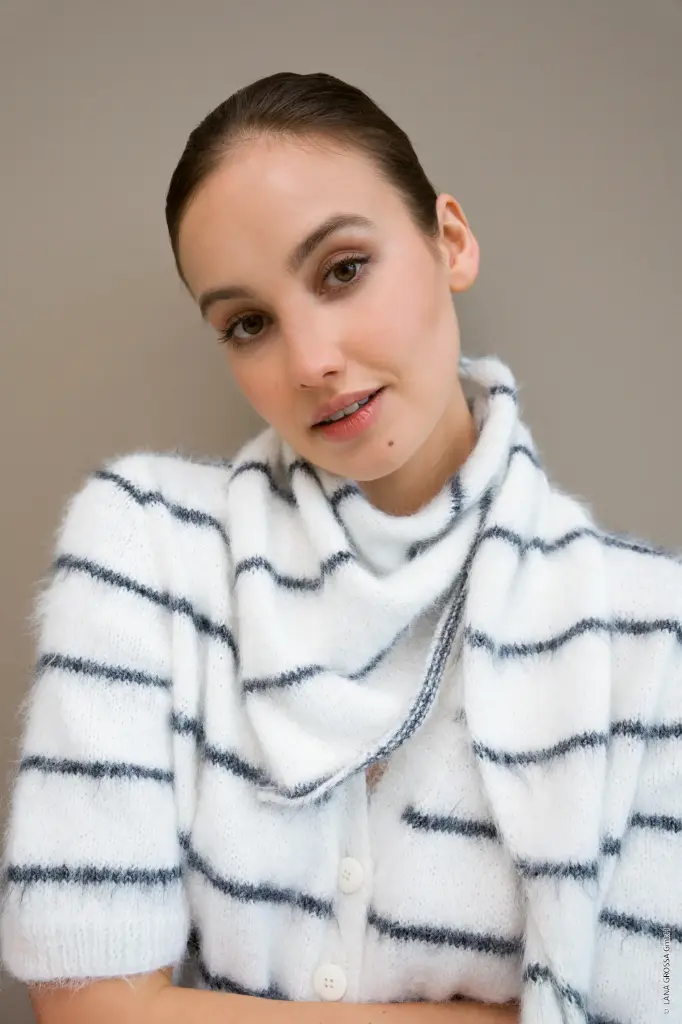 Driehoekig sjaaltje in Finito | Lana Grossa