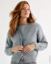 Vest Gerda III met knopensluiting in Cool Wool & Silkhair | Lana Grossa