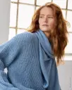 Driehoekige Stola in Cool Wool Big Mélange | Lana Grossa