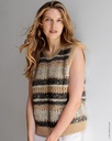 Debardeur met structuren en fantasiesteken in Orsetto, Mohair di Gio, Brigitte 2 & Cosmo | Lana Grossa