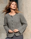 Raglan vest met patentmotief in Milano | Lana Grossa