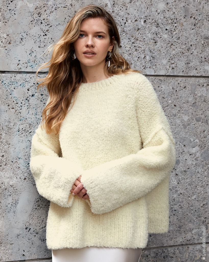 Losse trui met brede mouwen in Pelliccia | Lana Grossa