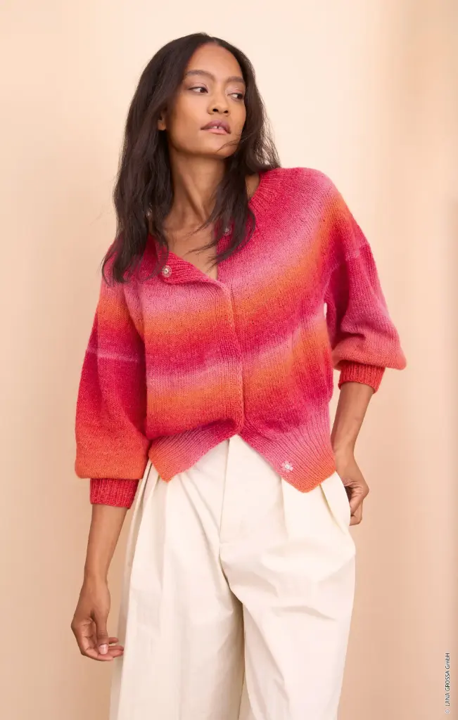 Top Down kort blousson vestje in Gomitolo Versione | Lana Grossa