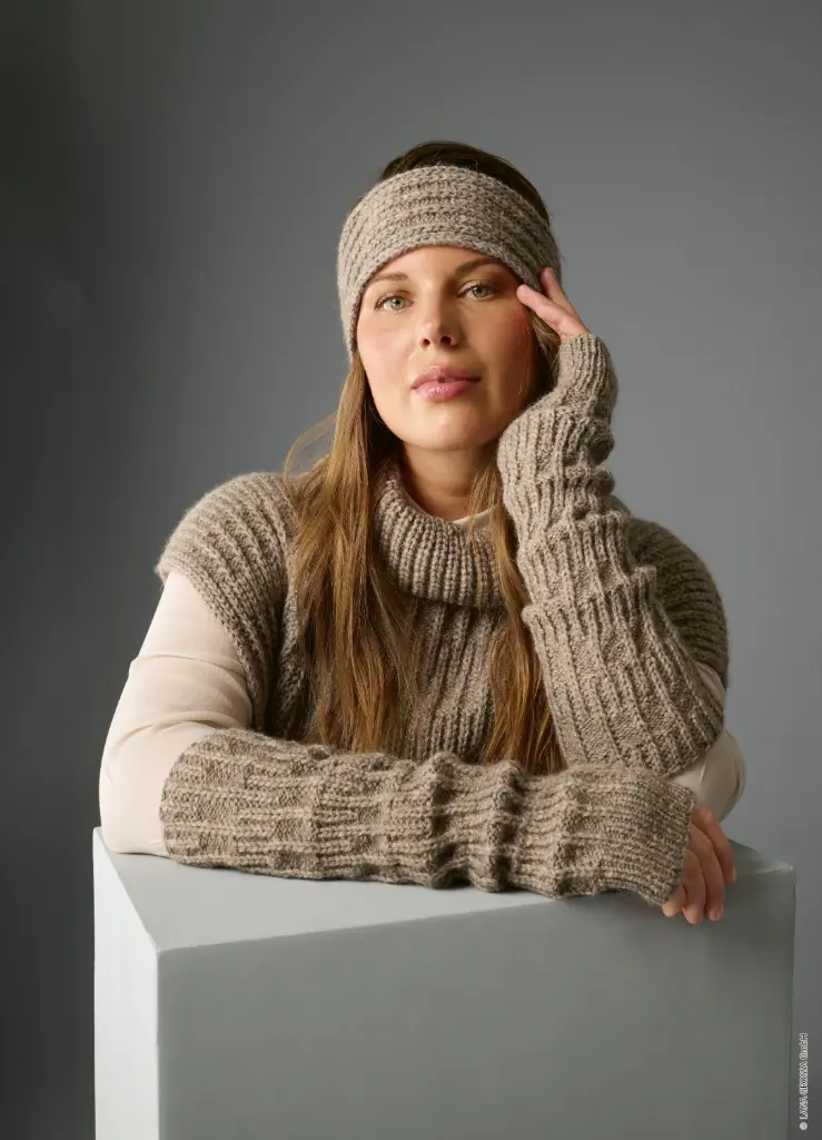 Polswarmers met fantasiesteek in Alta Moda Alpaca | Lana Grossa