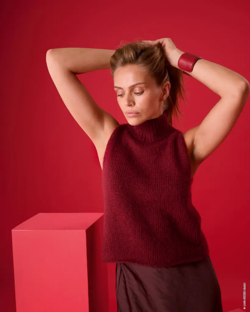 Kort haltertopje in Brigitte No. 2 | Lana Grossa
