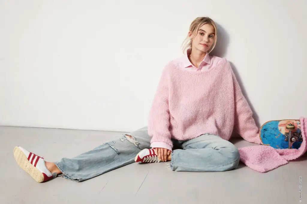 Losse trui in Mohair di Gio & Orsetto | Lana Grossa