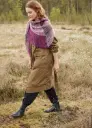 Driehoeksjaal met streepjesmotief in Silkhair Print & Cashmere 16 Fine | Lana Grossa