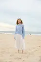 Vestje met gaatjesmotief in Ecopuno & Silkhair | Lana Grossa