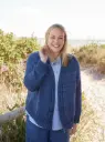 Vest met brede sluitboord in Cool Wool Vintage | Lana Grossa