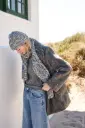 Sjaal met patentpatroon in Cool Wool Print | Lana Grossa