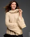 Trui met brede ribbels en loopkraag in Setasuri & Glamour | Lana Grossa