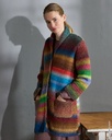 Halflange vest met reverskraag in Candy | Lana Grossa