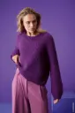Trui met fantasiemotief in Merino Più | Lana Grossa