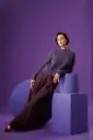 Klassieke trui met fantasiemotief in Cashmere Kiss | Lana Grossa