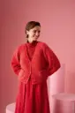 Klassieke vest met v-hals en raglanmouwen in Alpaca Air II | Lana Grossa
